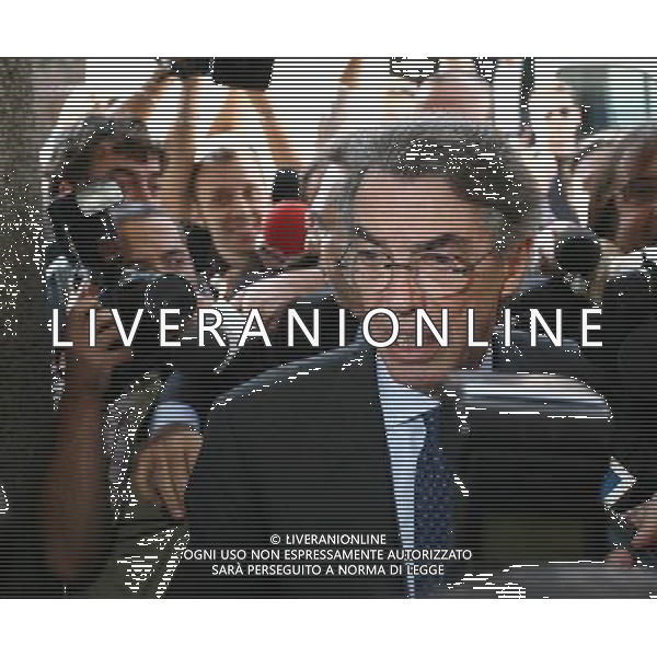 Roma - 03 / 10 / 2006 - Sede della FIGC - nella foto: Massimo Moratti presidente dell\'inter entra nella sede della FIGC per essere ascoltato da Saverio Borrelli ph Corradetti/ag. Aldo Liverani