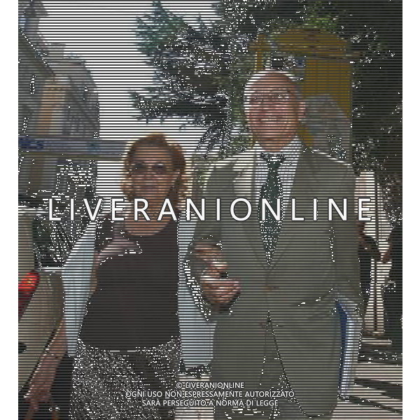 Roma - 03 / 10 / 2006 - Sede della FIGC - nella foto: Francesco Saverio Borrelli con la moglie ph Corradetti/ag. Aldo Liverani