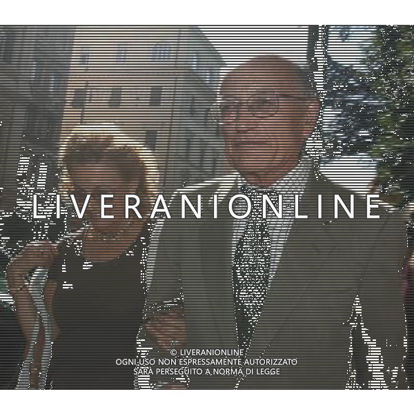 Roma - 03 / 10 / 2006 - Sede della FIGC - nella foto: Francesco Saverio Borrelli con la moglie ph Corradetti/ag. Aldo Liverani