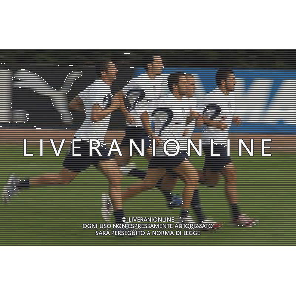 Centro Sportivo Coverciano 02/10/2006 Allenamento della nazionale italiana nella foto alessandro del piero con marco materazzi e gennaro gattuso ph gianni nucci/ag. aldo liverani