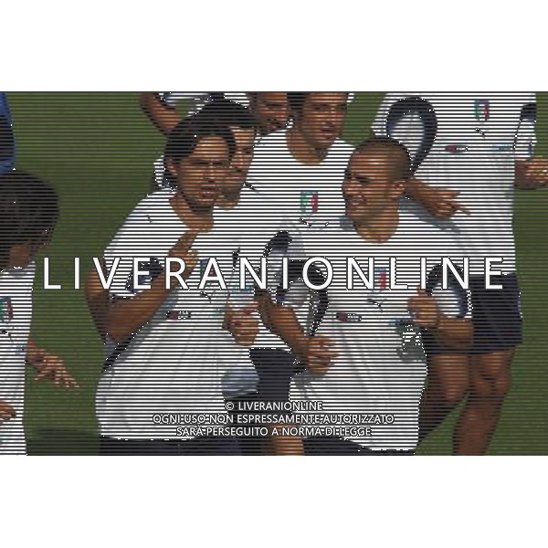 Centro Sportivo Coverciano 02/10/2006 Allenamento della nazionale italiana nella foto filippo inzaghi e fabio cannavaro ph gianni nucci/ag. aldo liverani