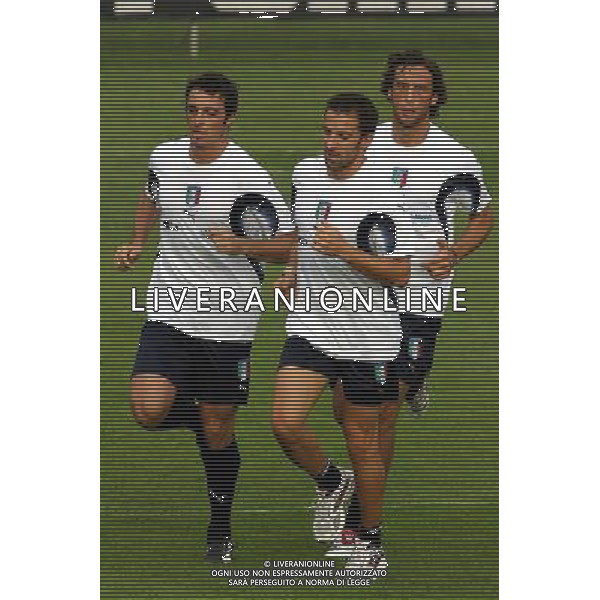 Centro Sportivo Coverciano 02/10/2006 Allenamento della nazionale italiana nella foto alessandro del piero con massimo oddo e stefano mauri ph gianni nucci/ag. aldo liverani