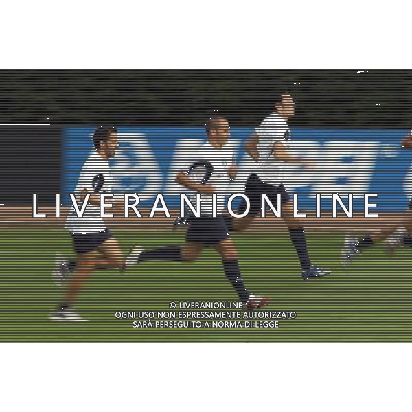 Centro Sportivo Coverciano 02/10/2006 Allenamento della nazionale italiana nella foto alessandro del piero con fabio cannavaro ph gianni nucci/ag. aldo liverani