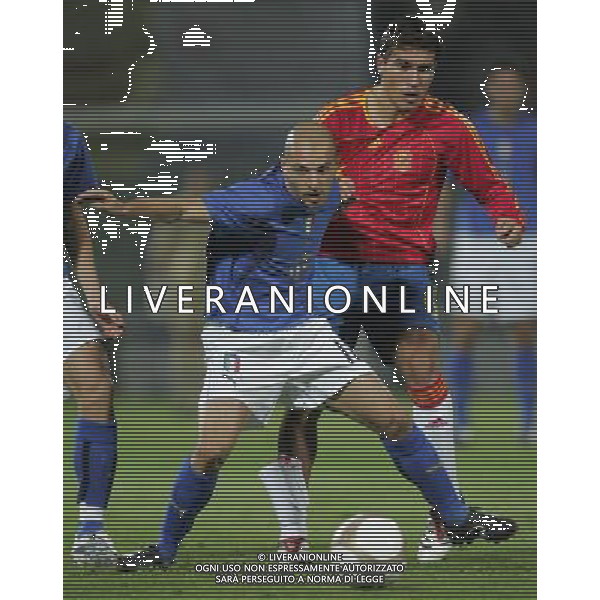 Modena 06/10/2006 Italia - Spagna Qualificazioni Europei - Under 21 nella foto alessandro rosina con zapater ph andry/ag. aldo liverani 