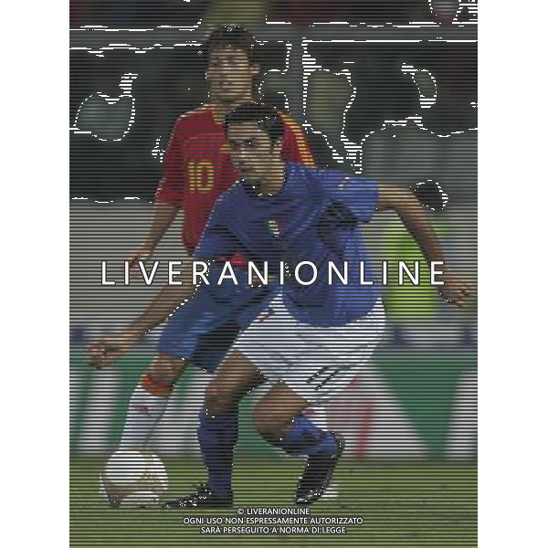 Modena 06/10/2006 Italia - Spagna Qualificazioni Europei - Under 21 nella foto palladino con silva ph andry/ag. aldo liverani 
