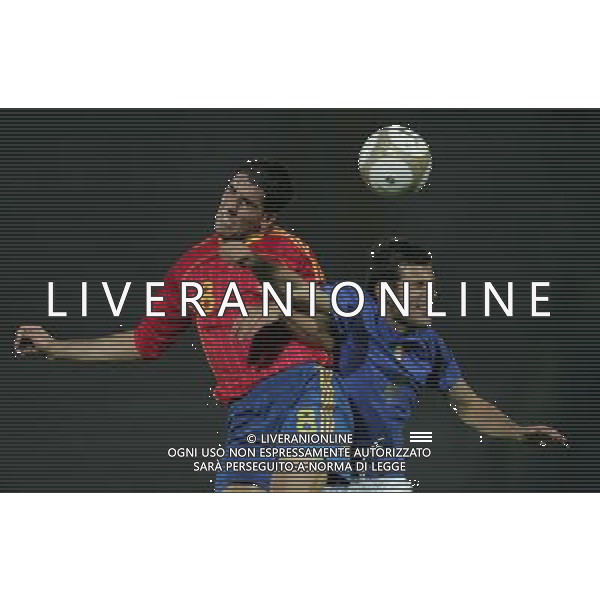 Modena 06/10/2006 Italia - Spagna Qualificazioni Europei - Under 21 nella foto garcia con nocerino ph andry/ag. aldo liverani 