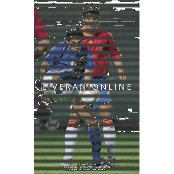 Modena 06/10/2006 Italia - Spagna Qualificazioni Europei - Under 21 nella foto palladino e flano ph andry/ag. aldo liverani 