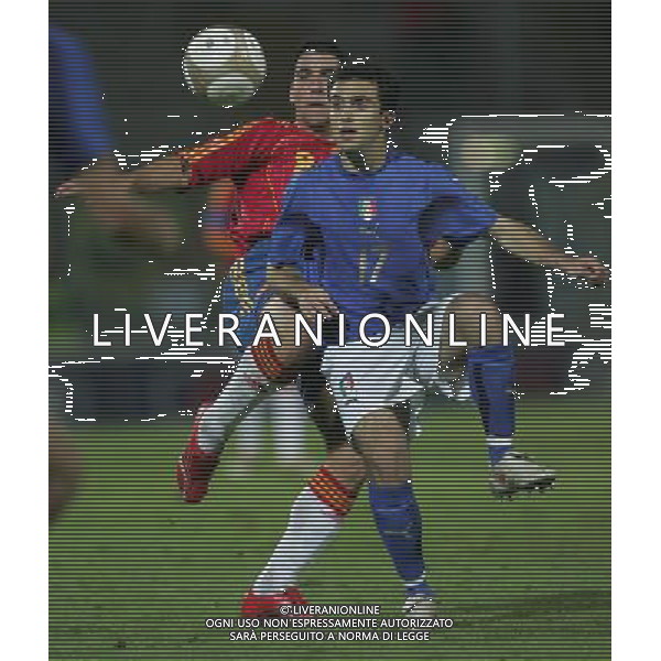 Modena 06/10/2006 Italia - Spagna Qualificazioni Europei - Under 21 nella foto giuseppe rossi con garcia ph andry/ag. aldo liverani 