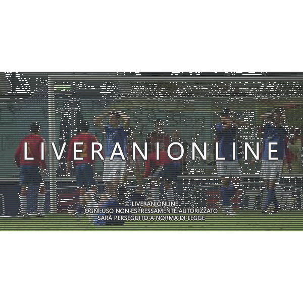 Modena 06/10/2006 Italia - Spagna Qualificazioni Europei - Under 21 nella foto la delusione dei giocatori italiani ph andry/ag. aldo liverani 