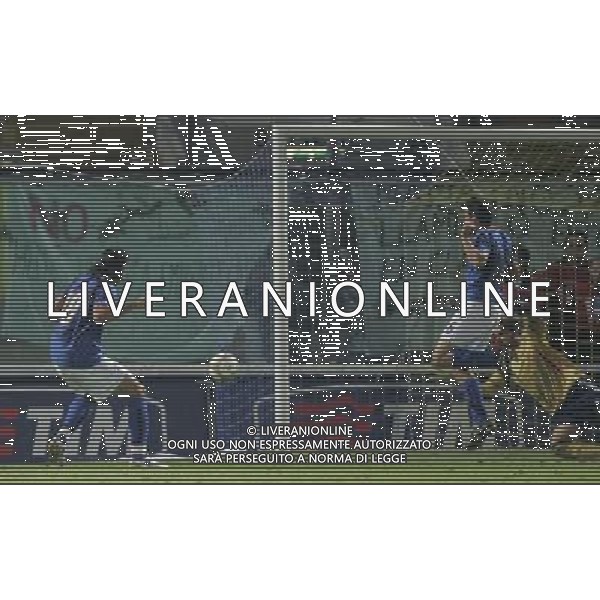 Modena 06/10/2006 Italia - Spagna Qualificazioni Europei - Under 21 nella foto il palo di pelle\' graziano ph andry/ag. aldo liverani 