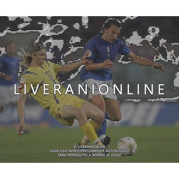 Italia - Ucraina Qualificazioni europei 2008 - Roma 07/10/2006 nella foto Alessandro del piero con tymoshchuk ph andry/ag. aldo liverani