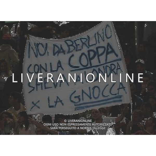 Italia - Ucraina Qualificazioni europei 2008 - Roma 07/10/2006 nella foto striscione dei tifosi ph andry/ag. aldo liverani