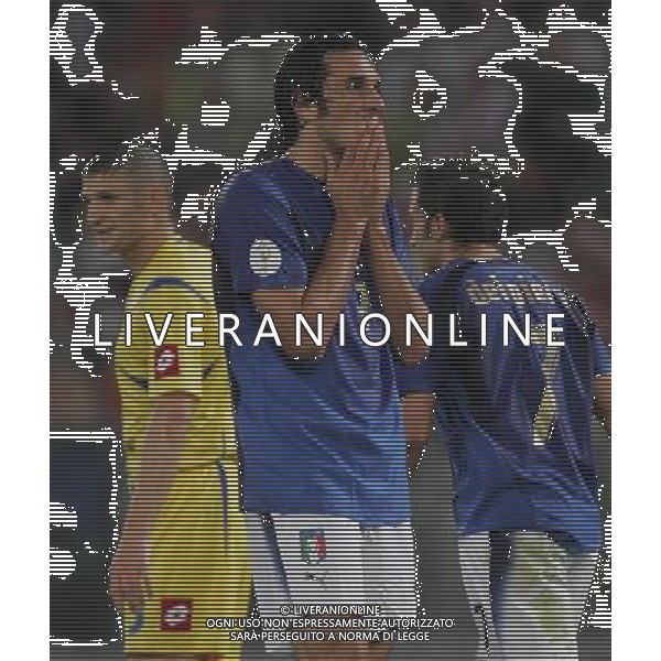 Italia - Ucraina Qualificazioni europei 2008 - Roma 07/10/2006 nella foto la delusione di luca toni ph andry/ag. aldo liverani