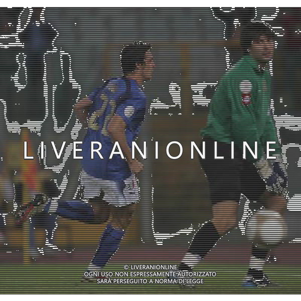 Italia - Ucraina Qualificazioni europei 2008 - Roma 07/10/2006 nella foto esultanza dopo il gol di massimo oddo ph andry/ag. aldo liverani