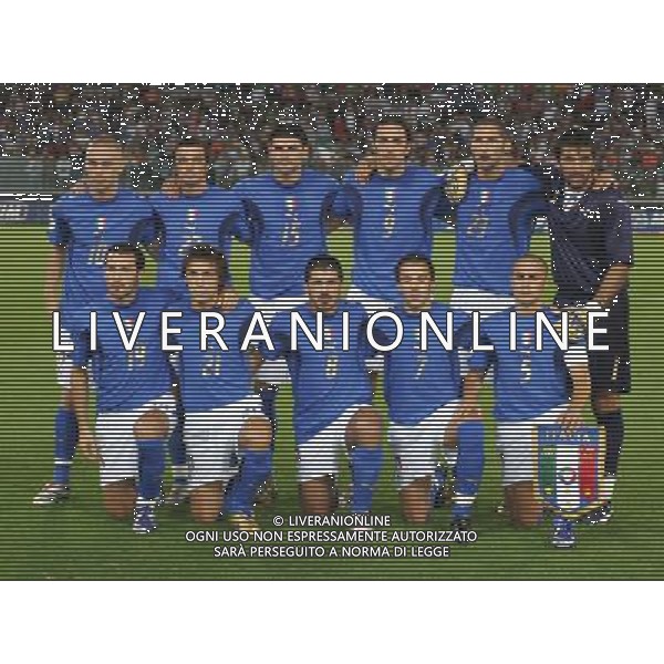Roma - 07 / 10 / 2006 - Stadio \'Olimpico\' - Qualificazioni EURO 2008 - Italia Vs Ucraina (2-0) - NELLA FOTO LA FORMAZIONE ITALIA FOTO CORRADETTI-AGENZIA ALDO LIVERANI