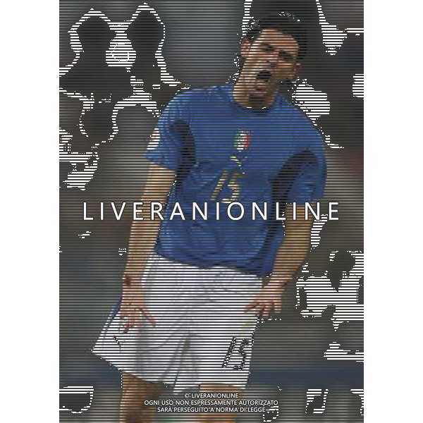 Roma - 07 / 10 / 2006 - Stadio \'Olimpico\' - Qualificazioni EURO 2008 - Italia Vs Ucraina (2-0) - NELLA FOTO IAQUINTA VINCENZO FOTO CORRADETTI-AGENZIA ALDO LIVERANI