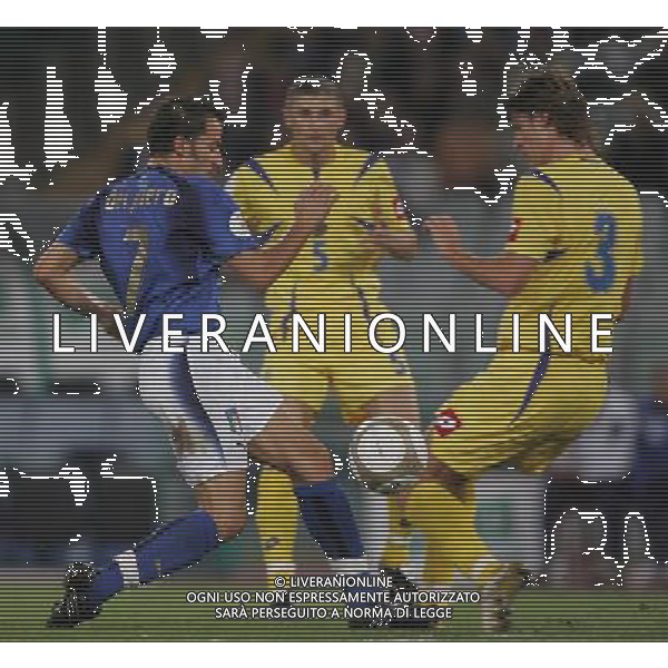Roma 7 ottobre 2006 Italia - Ucraina qualificazioni Euro 2008 nella foto: Del Piero Alessandro e Shershun foto Andry / Ag. Aldo Liverani