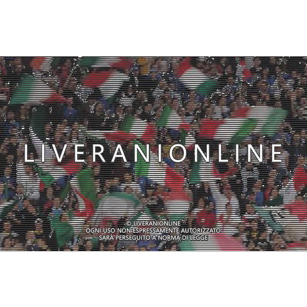 Roma 7 ottobre 2006 Italia - Ucraina qualificazioni Euro 2008 nella foto: tifo italia foto Andry / Ag. Aldo Liverani