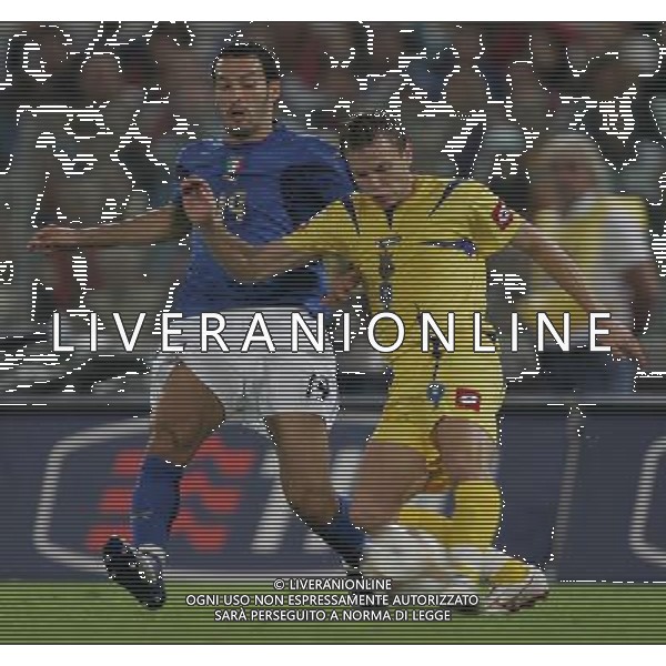 Roma 7 ottobre 2006 Italia - Ucraina qualificazioni Euro 2008 nella foto: Zambrotta Gianluca e Gusiev foto Andry / Ag. Aldo Liverani