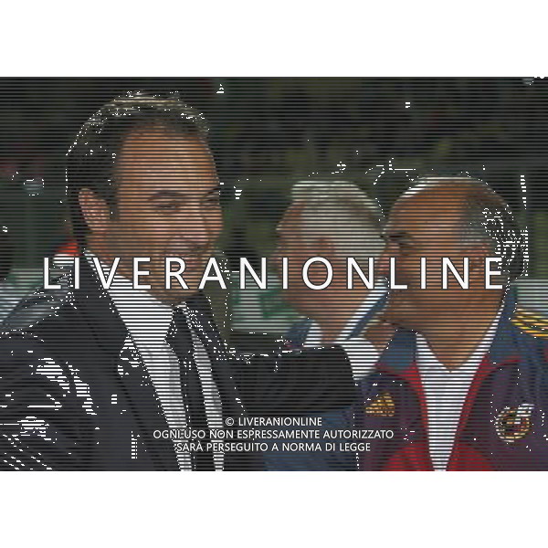 Modena 6 ottobre 2006 Italia - Spagna Under 21 play off gara di andata Campionato Europeo nella foto: Casiraghi Pierluigi e Saez Inaki foto Andry / Ag. Aldo Liverani