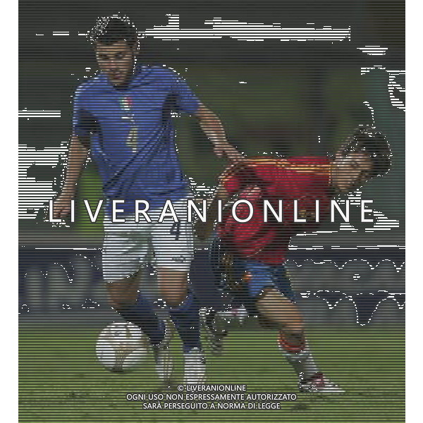 Modena 6 ottobre 2006 Italia - Spagna Under 21 play off gara di andata Campionato Europeo nella foto: Nocerino e Silva foto Andry / Ag. Aldo Liverani