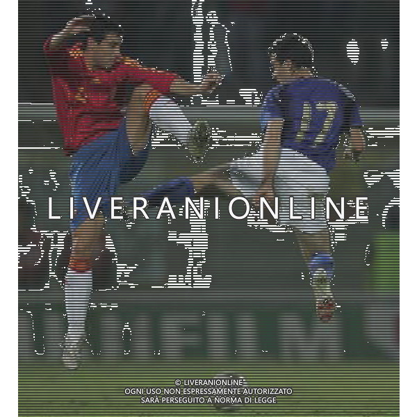 Modena 6 ottobre 2006 Italia - Spagna Under 21 play off gara di andata Campionato Europeo nella foto: Rossi Giuseppe e Flano foto Andry / Ag. Aldo Liverani