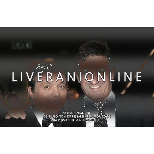 MILANO 18/10/2006 STUDI TELEVISIVI LA 7 MARKETTE NELLA FOTO PIERO CHIAMBRETTI ED URBANO CAIRO FOTO ROMANO/AG ALDO LIVERANI