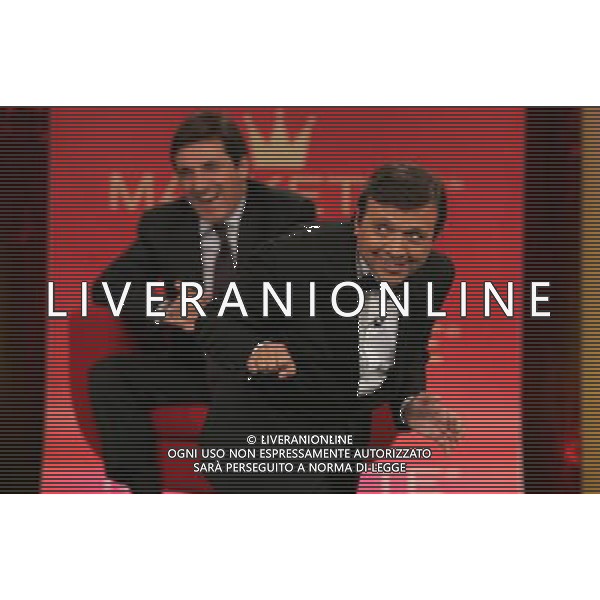 MILANO 18/10/2006 STUDI TELEVISIVI LA 7 MARKETTE NELLA FOTO PIERO CHIAMBRETTI ED URBANO CAIRO FOTO ROMANO/AG ALDO LIVERANI