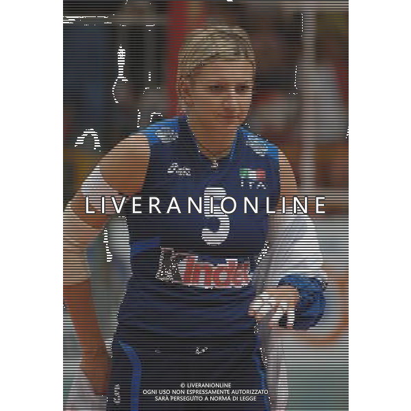 ALASSIO (SV) 18/10/2006 TORNEO PREMONDIALE DI VOLLEY FEMMINILE NAZIONALE ITALIANA VOLLEY NELLA FOTO ANZANELLO SARA PH GIGI ARCAINI/AG. ALDO LIVERANI