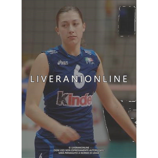 ALASSIO (SV) 18/10/2006 TORNEO PREMONDIALE DI VOLLEY FEMMINILE NAZIONALE ITALIANA VOLLEY NELLA FOTO FIORIN VALENTINA PH GIGI ARCAINI/AG. ALDO LIVERANI