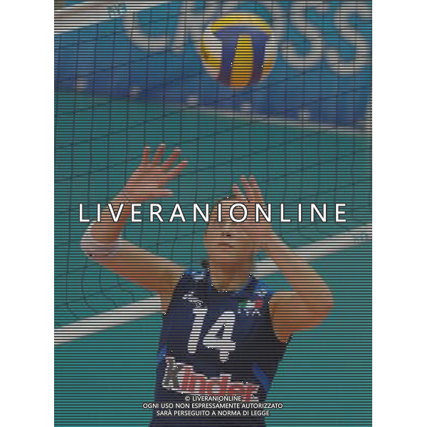 ALASSIO (SV) 18/10/2006 TORNEO PREMONDIALE DI VOLLEY FEMMINILE NAZIONALE ITALIANA VOLLEY NELLA FOTO LO BIANCO ELEONORA PH GIGI ARCAINI/AG. ALDO LIVERANI