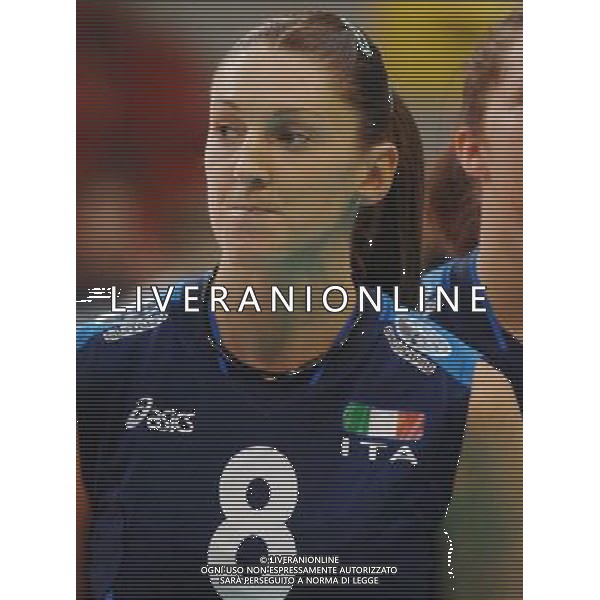 ALASSIO (SV) 18/10/2006 TORNEO PREMONDIALE DI VOLLEY FEMMINILE NAZIONALE ITALIANA VOLLEY NELLA FOTO PAGGI PAOLA PH GIGI ARCAINI/AG. ALDO LIVERANI