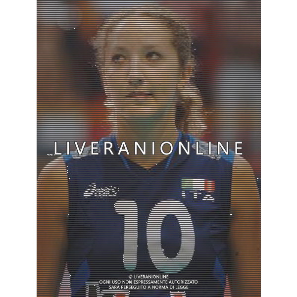 ALASSIO (SV) 18/10/2006 TORNEO PREMONDIALE DI VOLLEY FEMMINILE NAZIONALE ITALIANA VOLLEY NELLA FOTO DALL\'IGNA STEFANIA PH GIGI ARCAINI/AG. ALDO LIVERANI