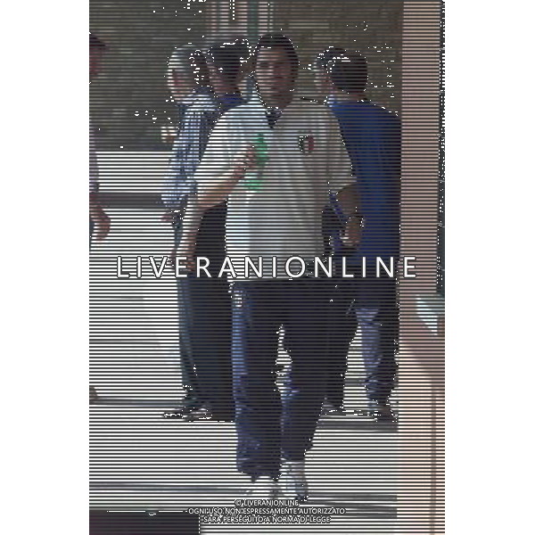 Coverciano (Fi) 02/09/2003 Conferenza Stampa e Allenamento della Nazionale Italiana di calcio Nella foto: Perrotta Simone* Ph Gianni Nucci/Aldo Liverani