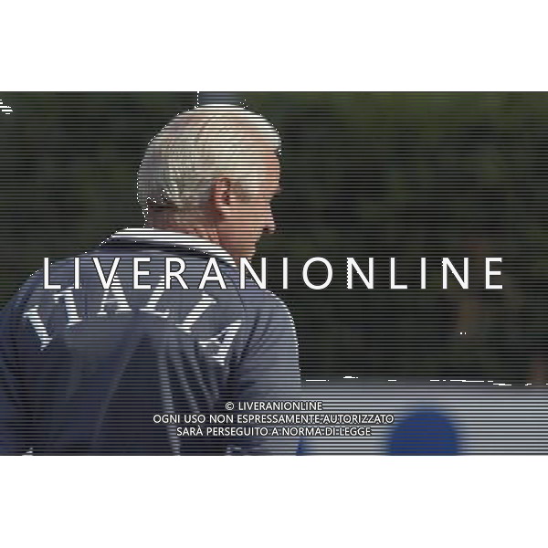 Coverciano (Fi) 02/09/2003 Conferenza Stampa e Allenamento della Nazionale Italiana di calcio Nella foto: Trapattoni Giovanni* Ph Gianni Nucci/Aldo Liverani