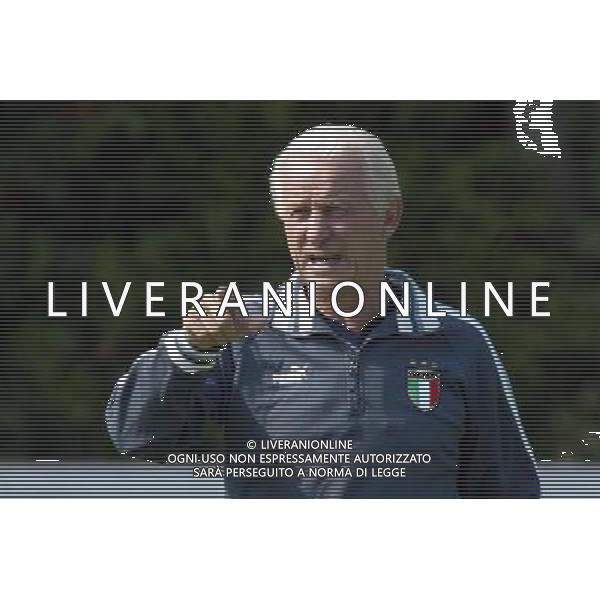 Coverciano (Fi) 02/09/2003 Conferenza Stampa e Allenamento della Nazionale Italiana di calcio Nella foto: Trapattoni Giovanni* Ph Gianni Nucci/Aldo Liverani