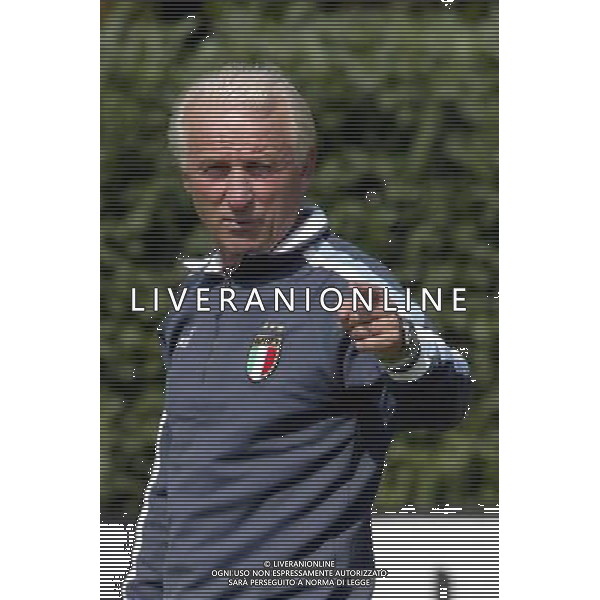 Coverciano (Fi) 02/09/2003 Conferenza Stampa e Allenamento della Nazionale Italiana di calcio Nella foto: Trapattoni Giovanni* Ph Gianni Nucci/Aldo Liverani