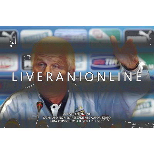 Coverciano (Fi) 02/09/2003 Conferenza Stampa e Allenamento della Nazionale Italiana di calcio Nella foto: Trapattoni Giovanni* Ph Gianni Nucci/Aldo Liverani