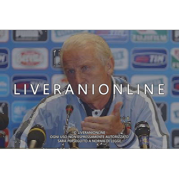 Coverciano (Fi) 02/09/2003 Conferenza Stampa e Allenamento della Nazionale Italiana di calcio Nella foto: Trapattoni Giovanni* Ph Gianni Nucci/Aldo Liverani