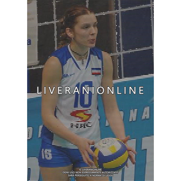 ALASSIO (SV) 18/10/2006 TORNEO PREMONDIALE DI VOLLEY FEMMINILE NAZIONALE SERBIA MONTENEGRO VOLLEY NELLA FOTO SPASOJEVIC ANJA PH GIGI ARCAINI/AG. ALDO LIVERANI
