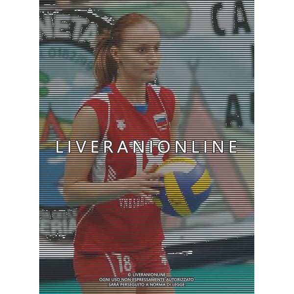 ALASSIO (SV) 18/10/2006 TORNEO PREMONDIALE DI VOLLEY FEMMINILE NAZIONALE RUSSA VOLLEY NELLA FOTO AKULOVA MARINA PH GIGI ARCAINI/AG. ALDO LIVERANI