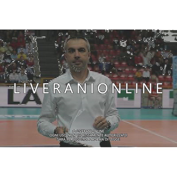 Marmi Lanza Verona - M. Roma Volley 14/10/2006 Campionato di pallavolo A1 nella foto Roberto Serniotti allenatore roma Ph romano p/ag. aldo liverani
