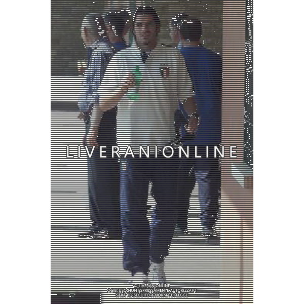 Coverciano (Fi) 02/09/03 Allenamento della Nazionale italiana di Calcio Nella foto: Perrotta Simone Ph Gianni Nucci/Aldo Liverani