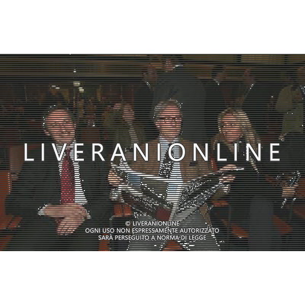 MILANO 6/11/2006 PALAZZO MEZZANOTTE PIAZZA AFFARI, 6 PRSENTAZIONE DELLA NUOVA EDIZIONE DE \'LA STAMPA\' NELLA FOTO VITTORIO FELTRI FOTO ROMANO/AG ALDO LIVERANI