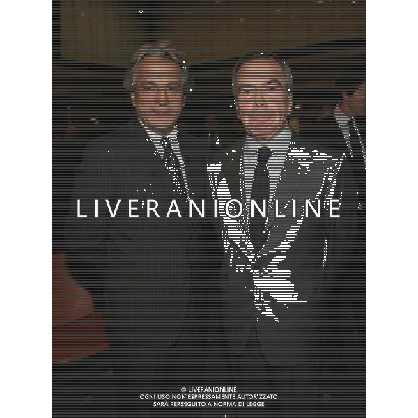 MILANO 6/11/2006 PALAZZO MEZZANOTTE PIAZZA AFFARI, 6 PRSENTAZIONE DELLA NUOVA EDIZIONE DE \'LA STAMPA\' NELLA FOTO ANGELO SAJEVA E GIULIO ANSELMI FOTO ROMANO/AG ALDO LIVERANI