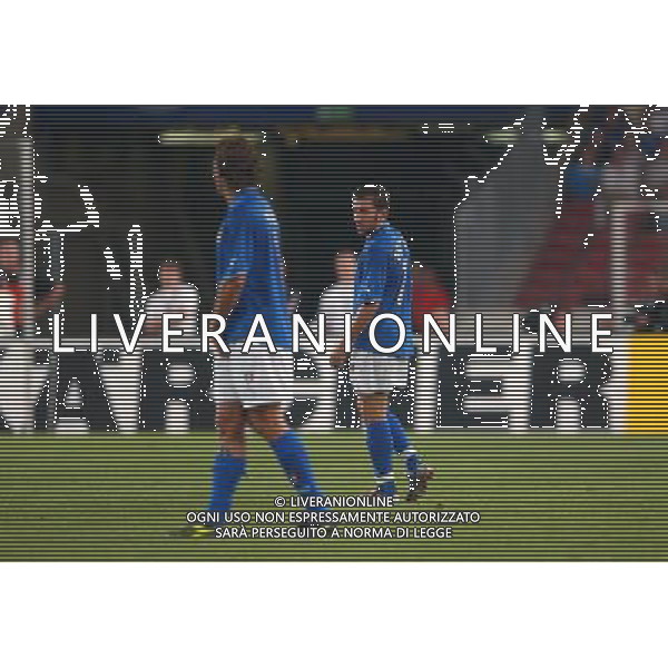 Nazionale italiana calcio 2003/04 nella foto Del Piero e Vieri foto Marco Luzzani/Ag Aldo Liverani s.a.s.