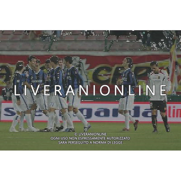 Messina 09/11/2006 Coppa Italia tim cup MESSINA-INTER nella foto esultanza Inter foto LIVERANI