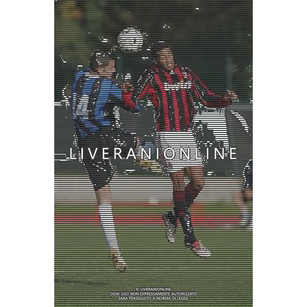 BRESSO (MI) 12/11/2006 CAMPO COMUNALE DI GRAZIA DELEDDA CAMPIONATO PRIMAVERA 2006/07 GIRONE B INTER-MILAN NELLA FOTO BONUCCI E WILLY AUAMEYANG FOTO ROMANO/AG ALDO LIVERANI 