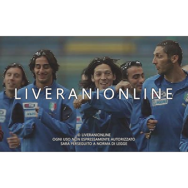 Milano 13/11/2006 stadio G. Meazza raduno nazionale italiana gioco calcio nella foto camoranesi, materazzi e aquilani ph andry/ag aldo liverani s.a.s.