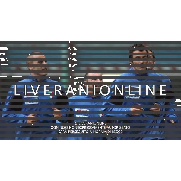 Milano 13/11/2006 stadio G. Meazza raduno nazionale italiana gioco calcio nella foto oddo, cannavaro e brocchi ph andry/ag aldo liverani s.a.s.